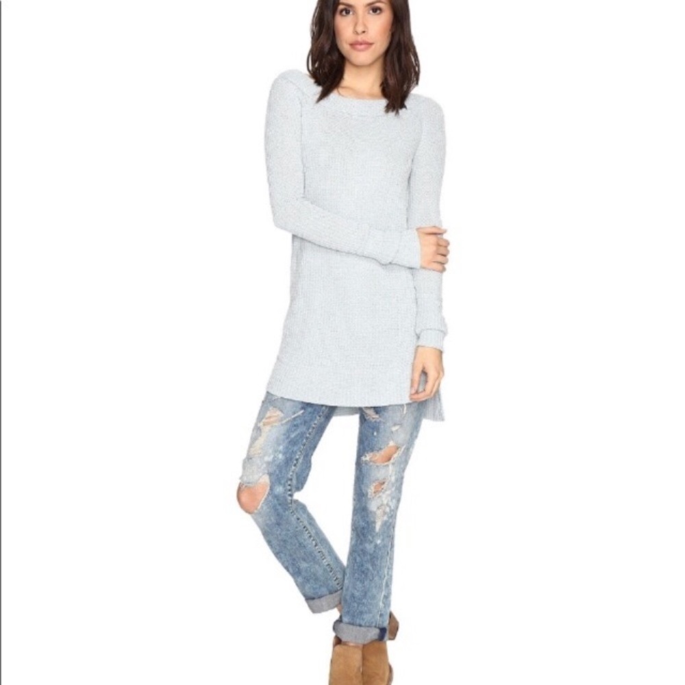 NWT! Free People Waffle Knit Thermal Tunic Top